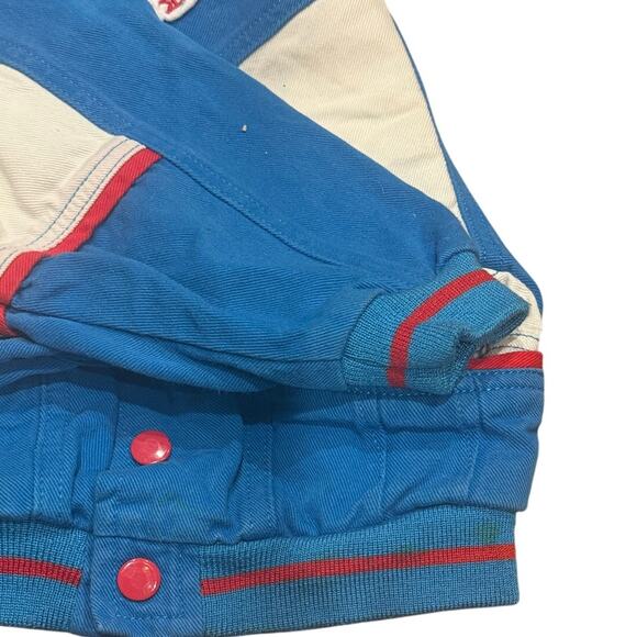 HTF Vintage 90s Thomas the Tank Engine Jacket 4T Patches Bomber Doe Spun Company - Picture 11 of 16